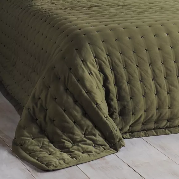 Couvre-lit (250 x 260 cm) Paloma Vert kaki 2