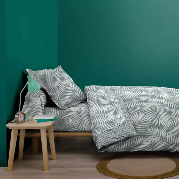 Sábana bajera  algodón (90 cm) Botania Verde savila 2