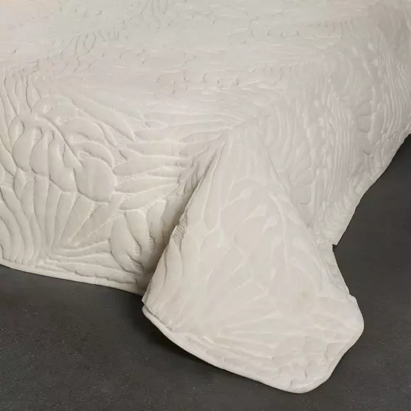 Colcha (240 x 260 cm) Grazie Blanco crudo 3