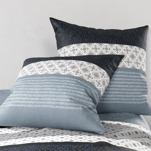 Funda Nórdica y dos fundas para almohada en algodón (260 cm) Lorenzo Azul 3