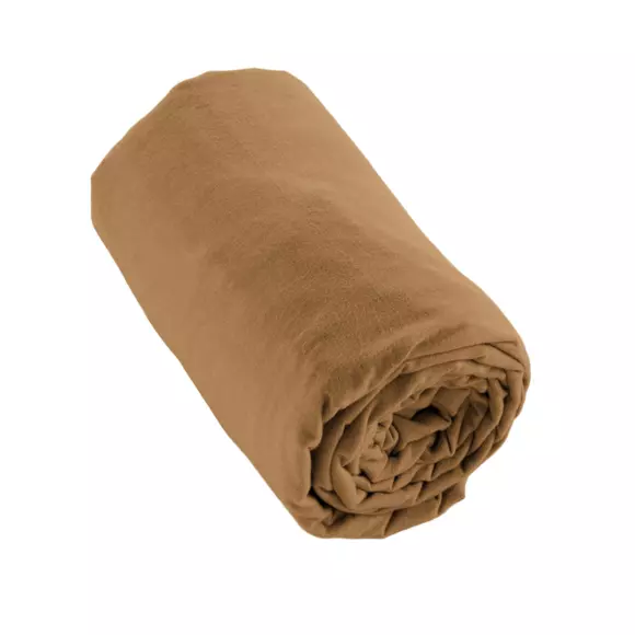 Sábana bajera en franela de algodón (160 cm) Théa Camello 2