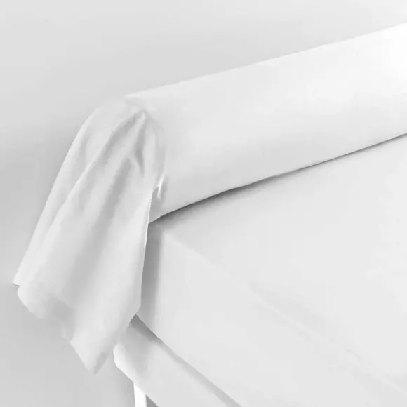 Funda de travesaño en algodón bio (L185 cm) Biolina Blanco 3