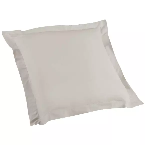 Funda de almohada cuadrada en algodón bio (63 cm) Biolina Topo 7