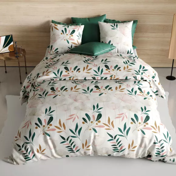 Juego de sábanas en algodón cama 160 cm 4 piezas Kano Multicolor 2