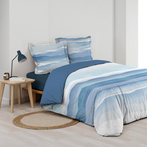 Funda Nórdica y dos fundas de almohada en algodón (240 cm) Azzurra Azul 3