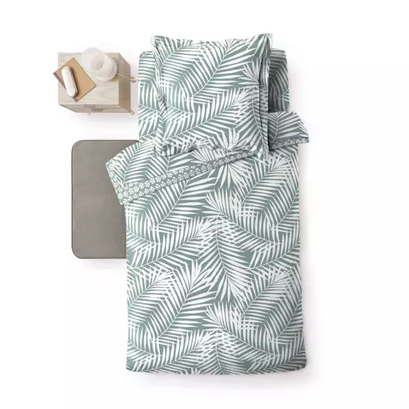 Housse de couette coton (140 cm) Botania Vert sauge 2