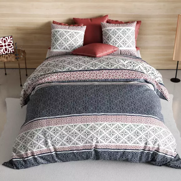 Funda Nórdica y dos fundas para almohada en algodón (240 cm) Sergio Gris 3