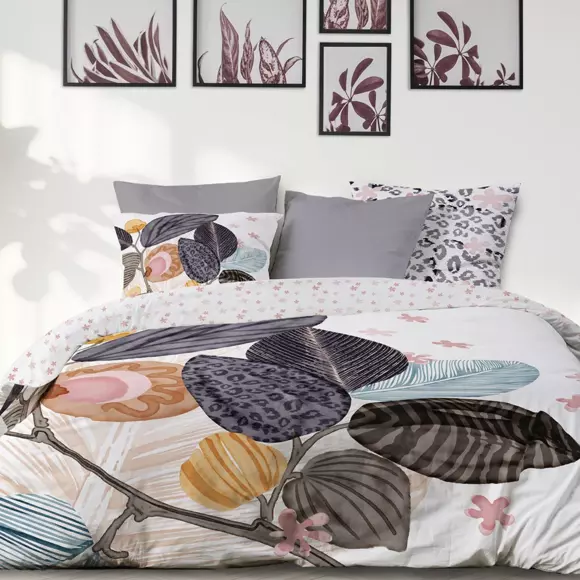 Funda nórdica y dos fundas de almohada en algodón (260 cm) Yona Multicolor 2