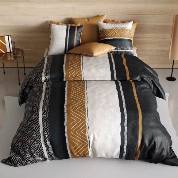 Juego de sábanas en algodón cama 140 cm 4 piezas Trophé Multicolor 2