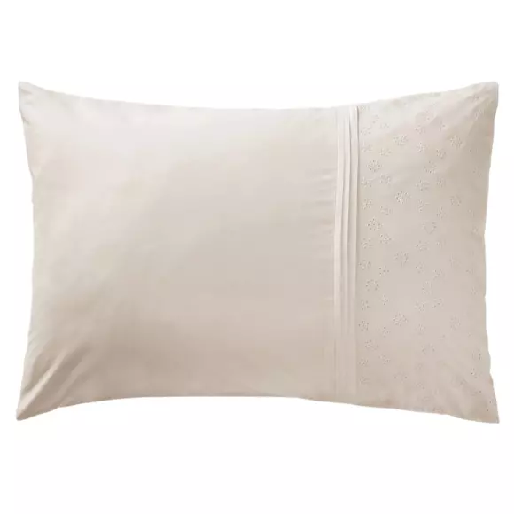 Funda para almohada rectangular en algodón (L70 cm) Jeanne Beige pampa 2