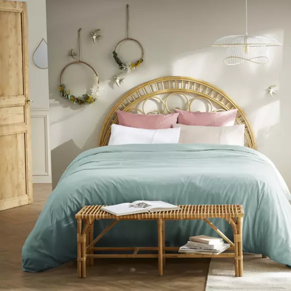 Funda para almohada rectangular en algodón (L70 cm) Jeanne Beige pampa 3