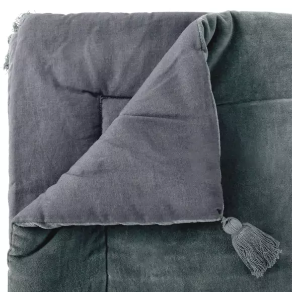 Edredón (150 x 150 cm) Gris oscuro 2