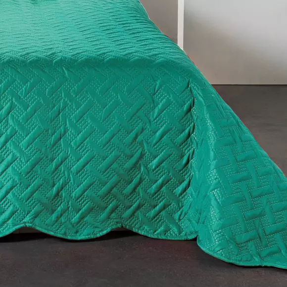 Colcha y fundas para almohada (250 x 260 cm) Californie Verde 2