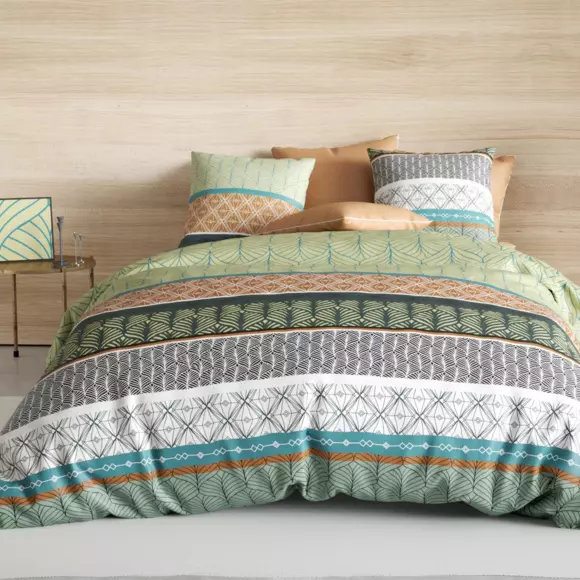 Funda nórdica y una funda en algodón (140 cm) Echo Multicolor 2