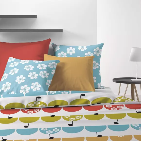 Funda Nórdica y dos fundas para almohada en algodón (260 cm) Grany Multicolor 2
