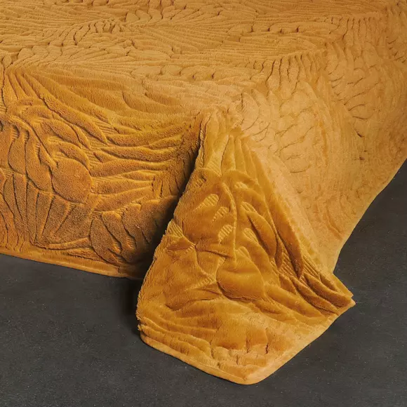 Boutis (240 x 260 cm) Grazie Jaune ocre 3