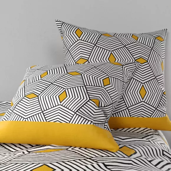 Funda nórdica y dos fundas para almohadónes algodón (260 cm) Faro Amarillo 2