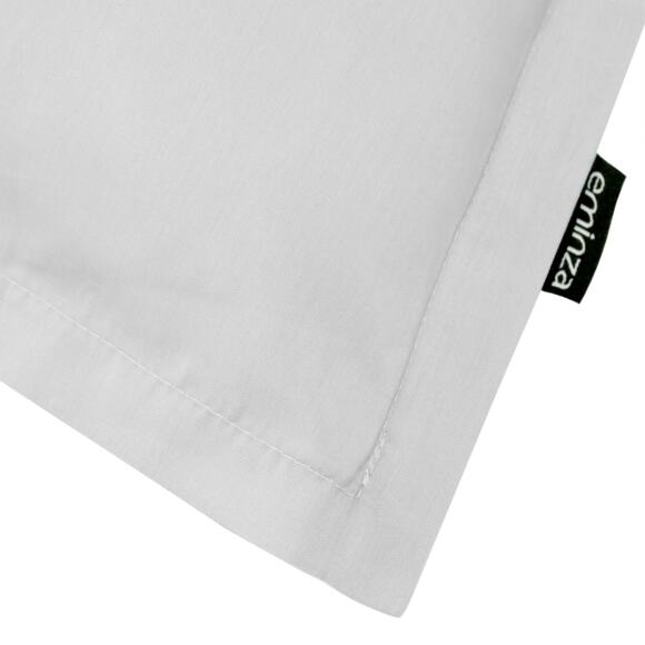 Funda de almohada cuadrada de percal de algodón (65 cm) Cali Gris claro 2