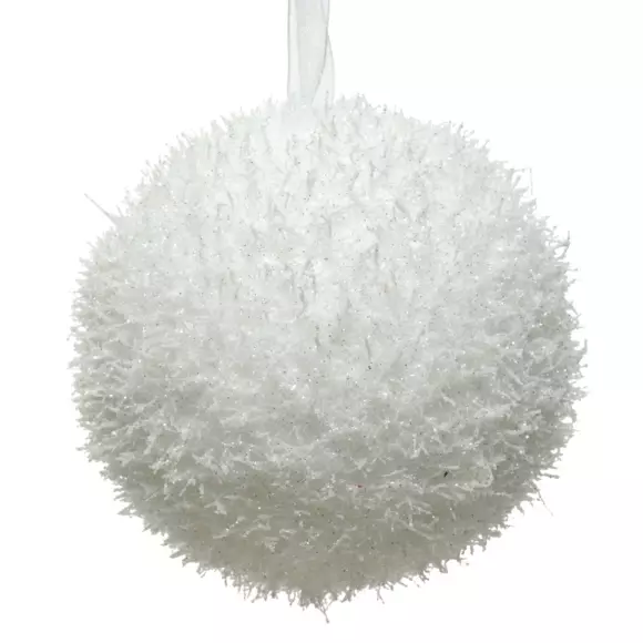 Lote de 12 bolas de Navidad (D80 mm) Organa Blanco 3