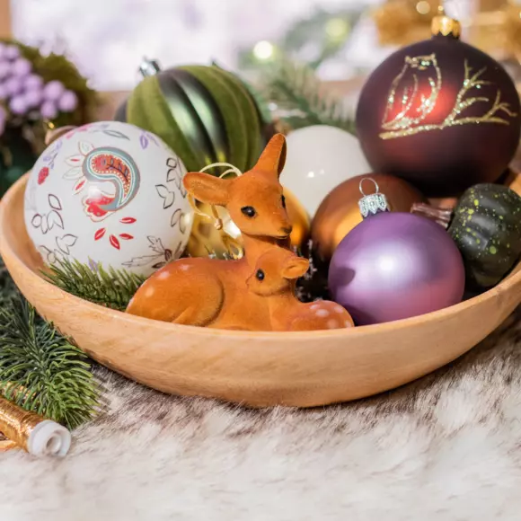 Adorno para colgar Syama de Navidad Marrón claro 2