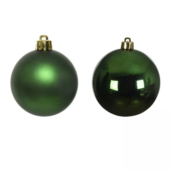 Lote de 4 bolas de Navidad (D100 mm) Alpine Verde