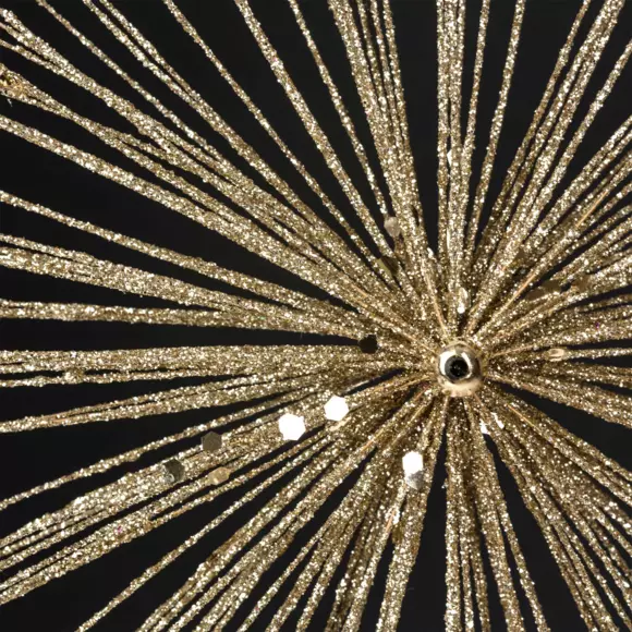 Etoile de Noël à suspendre Galaxy pailletée Or 2