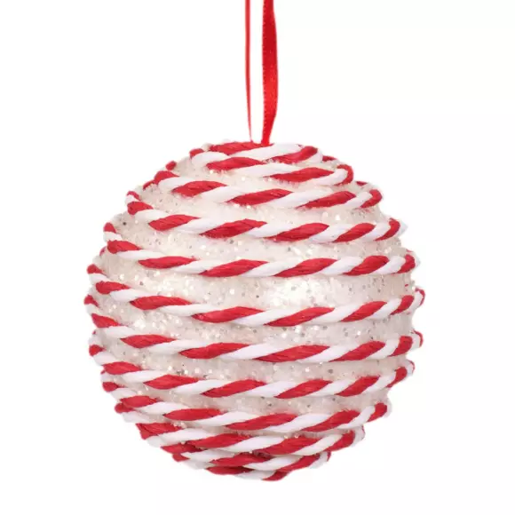 Lote de 12 bolas de Navidad (D80 mm) Emina Rojo 2