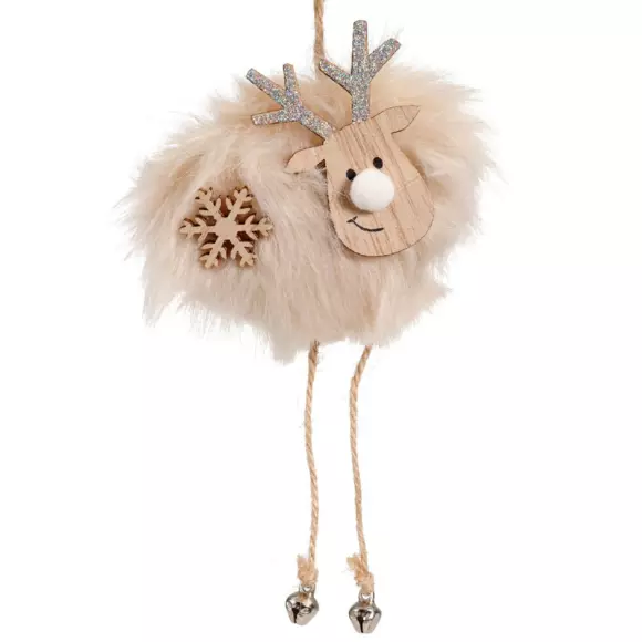 Kersthangdecoratie Renne Diego roze 2