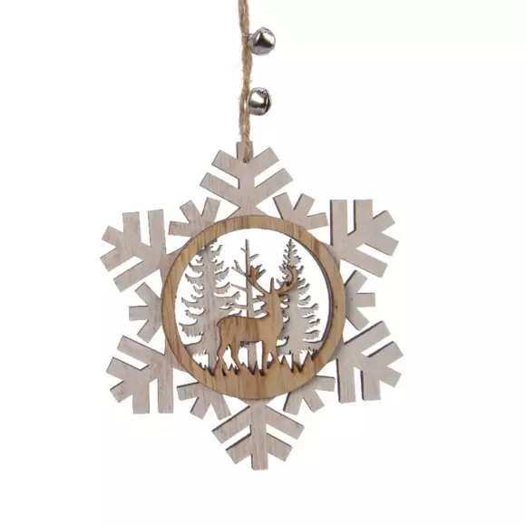Copo de Navidad para colgar Reno Blanco 2