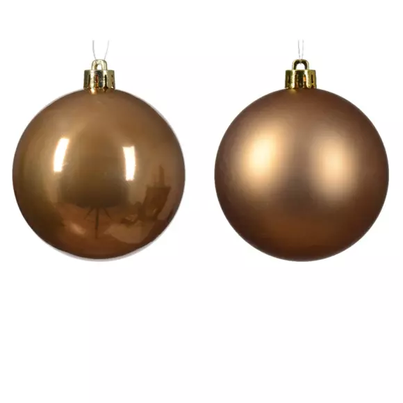Lote de 16 bolas de Navidad (D40 mm) Alpine Café jengibre 2