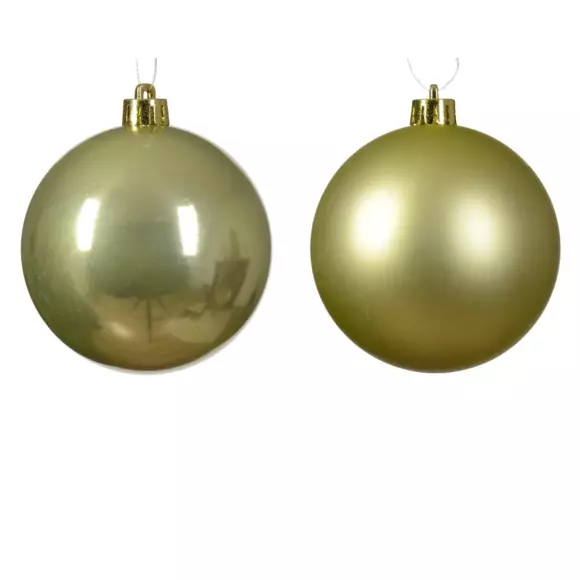 Lote de 16 bolas de Navidad (D40 mm) Alpine Pistacho 2