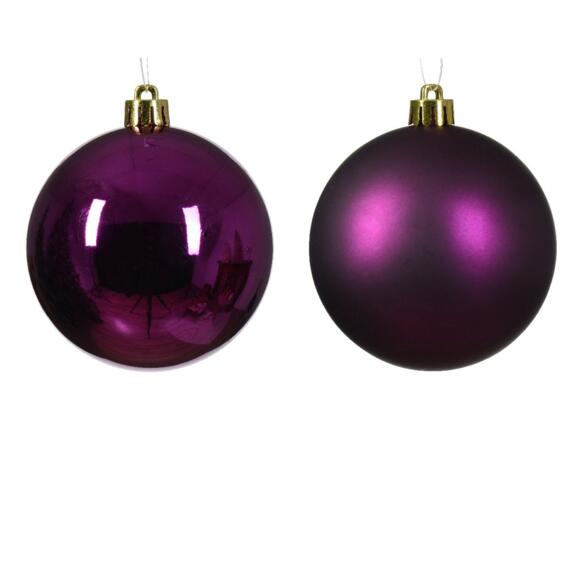 Lote de 16 bolas de Navidad (D40 mm) Alpine Violeta 2