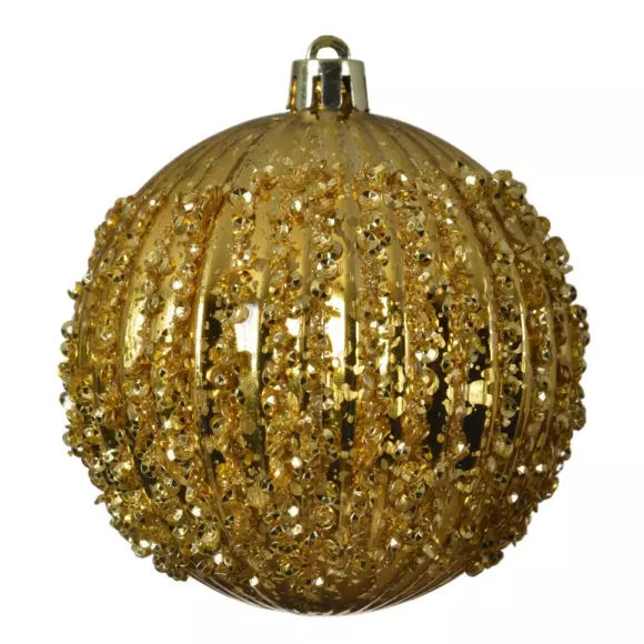 Set van 12 kerstballen (D80 mm) Diamantela Goud 2