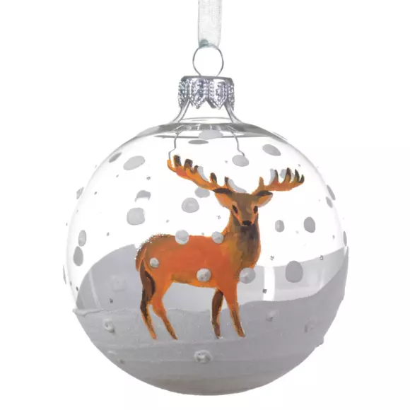 Lote de 6 bolas de Navidad (D80 mm) en verre Fringant Transparente 2