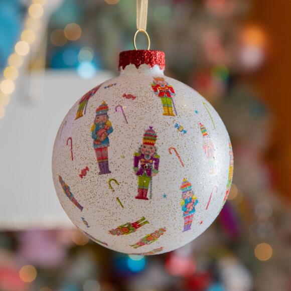 Lote de 12 bolas de Navidad (D80 mm) en vidrio Joy Multicolor 2