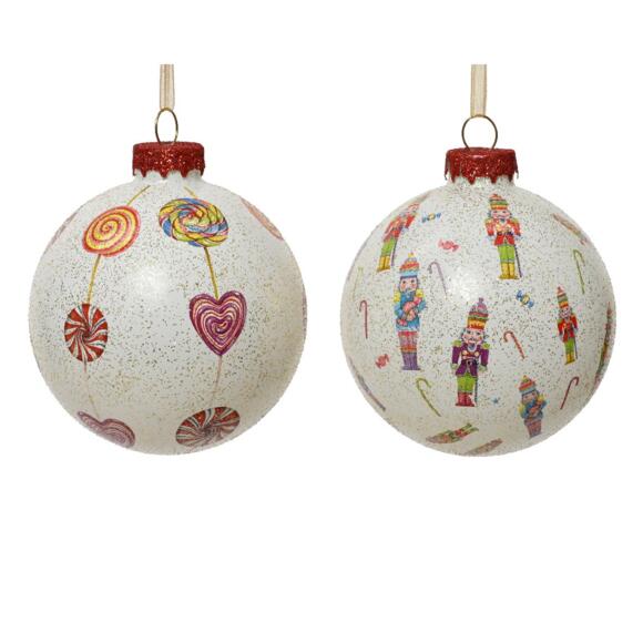 Confezione di 12 palline di Natale (D80 mm) in vetro Joy Multicolore 3