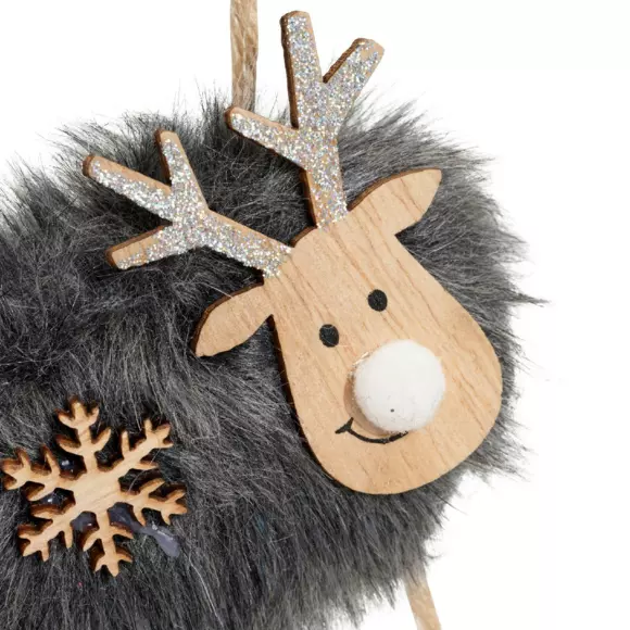 Adorno para colgar Reno Diego de Navidad Marrón oscuro 3