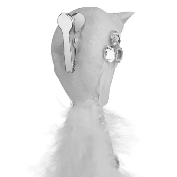 Lot de 2 oiseaux Leandro sur pince Blanc 3