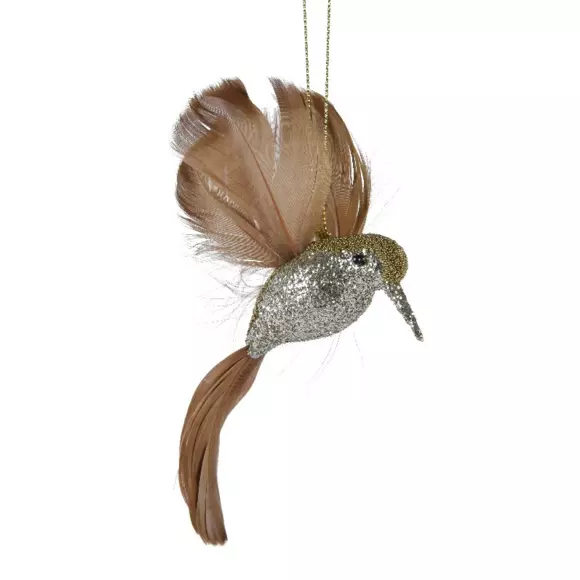 Pájaro para colgar Colibri purpurina Perla 2