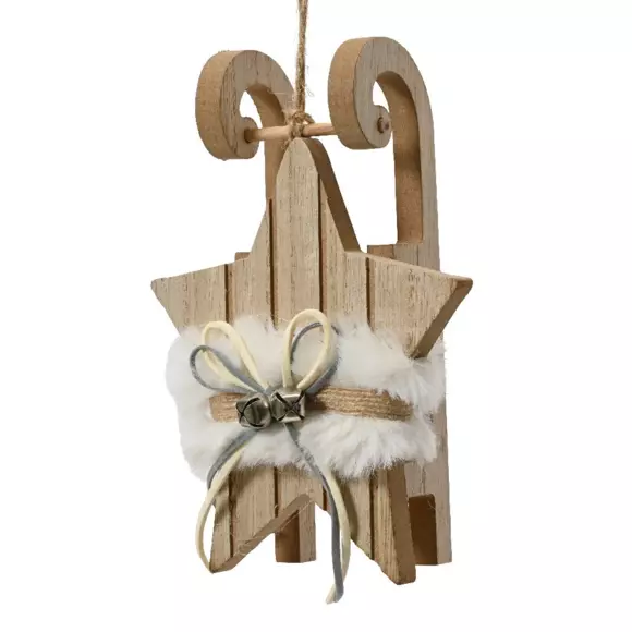 Luge de madera para colgar Etoile Natural 3