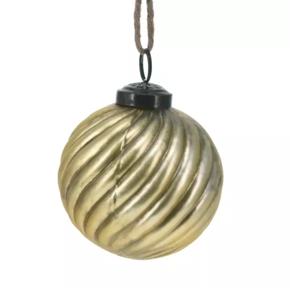 Lote de 6 bolas de Navidad (D80 mm) Enzi Oro 2