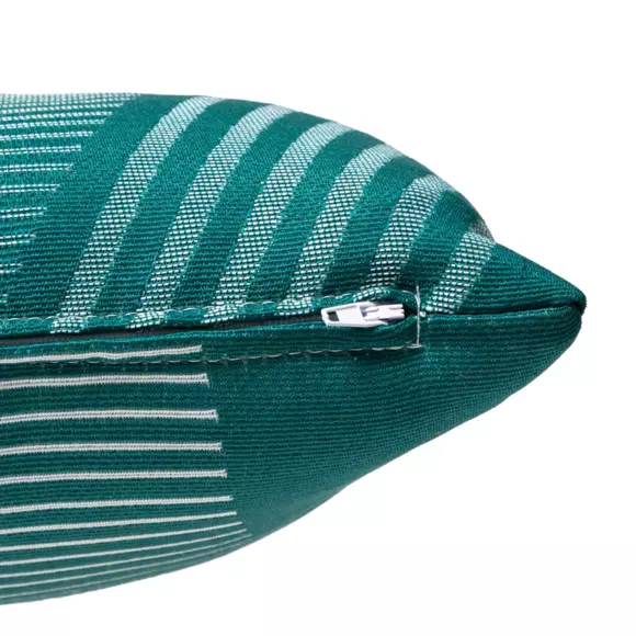 Cuscino (40 cm) Jacquard Blu anatra 3