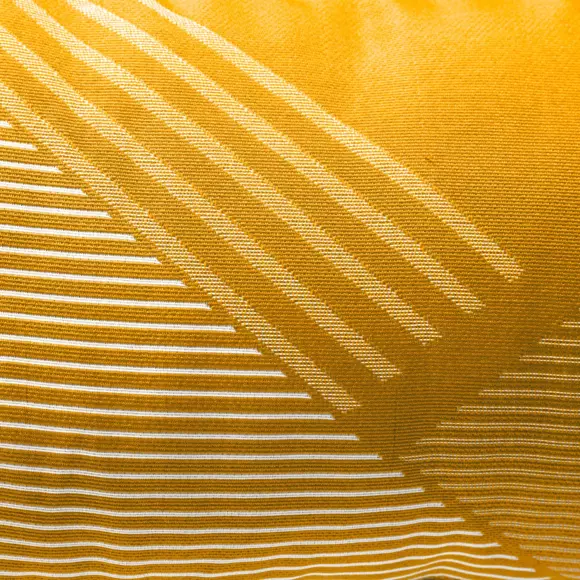 Coussin rectangulaire (50 cm) Jacquard Jaune moutarde 3