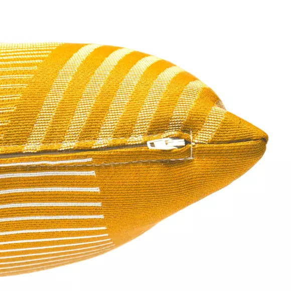 Coussin (40 cm) Jacquard Jaune moutarde 2