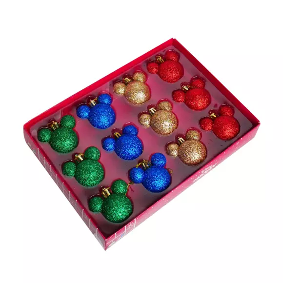 Coffret de 12 boules de Noël (D30 mm) mini Mickey Multicolore 2
