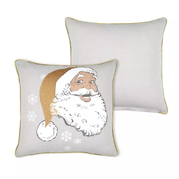 Coussin de noël carré (40 cm) Sibérie Beige 2