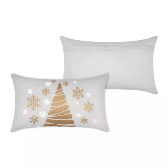 Coussin de noël rectangulaire (50 cm) Sibérie Or 2