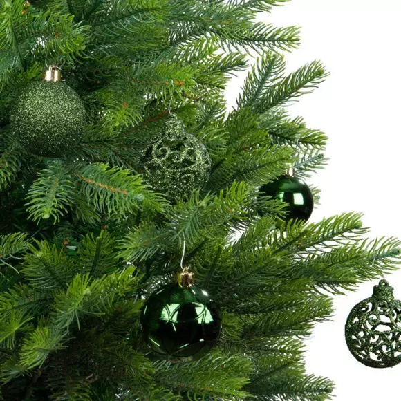Set van 37 kerstballen (D60 mm) Alpine Mix dennengroen 3