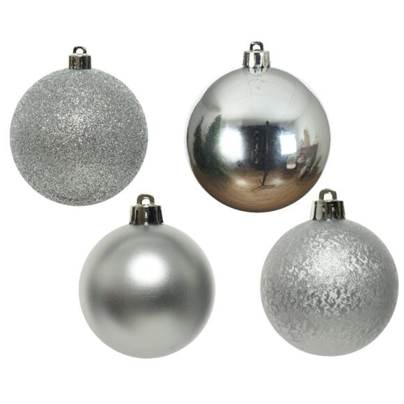 Set van 30 kerstballen (D60 mm) Alpine zilver 2