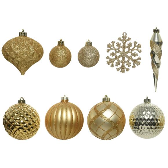 Kit de decoración para árbol de Navidad Zaven Champaña/ Oro 2